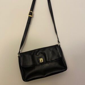 Vintage 80’s Etienne Aigner Black Shoulder Bag Purse Leather